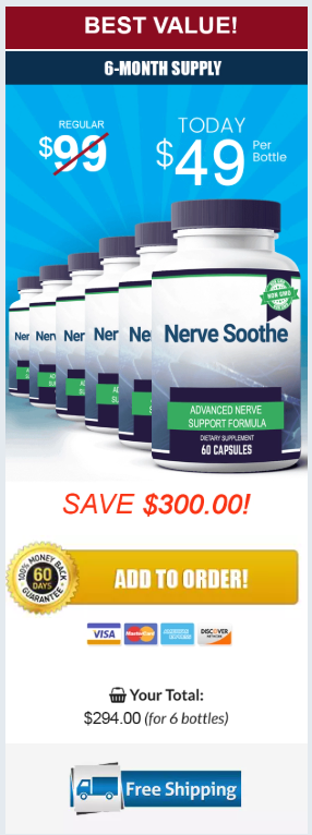 Nerve Soothe 6 Month Supply