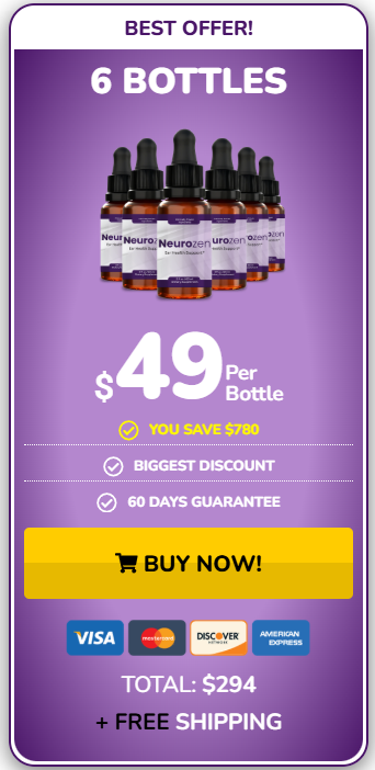 NeuroZen 6 Bottle Package