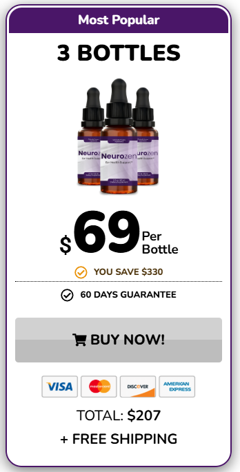 NeuroZen 3 Bottle Package